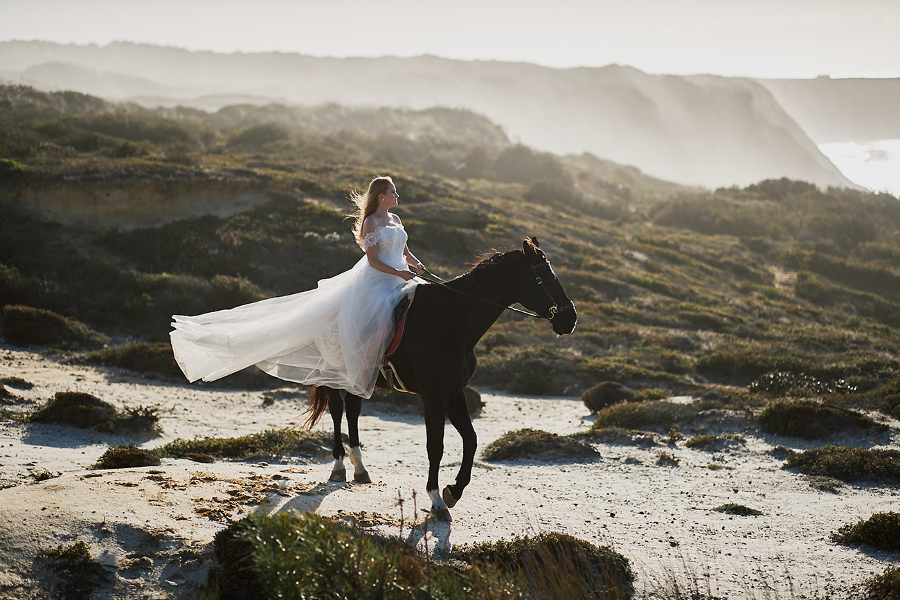 Algarve Wedding Dress Editorial Photo Shoot