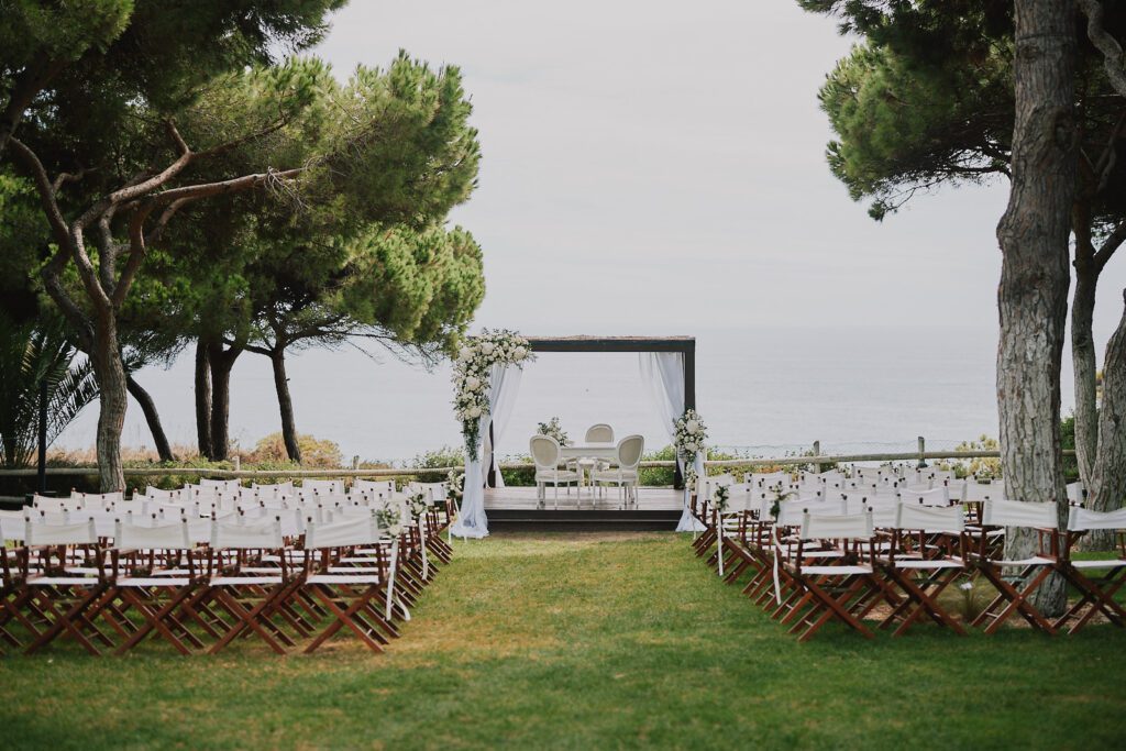Wedding ceremony area