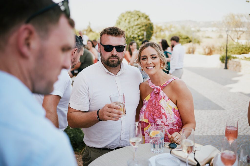 Wedding guests in Algarve wedidng venue Solar do Paco