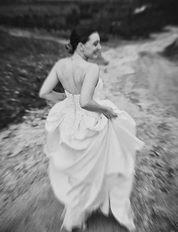 Cinematic documentary wedding photography capturing a natural bridal moment at a destination wedding in Portugal