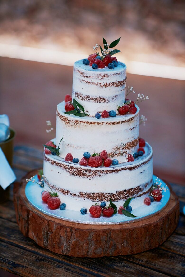 Hochzeitstorte bei einer Hochzeit an der Algarve in Portugal