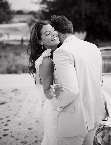 Brautpaar bei einer Hochzeit in der Quinta do Canhoto an der Algarve