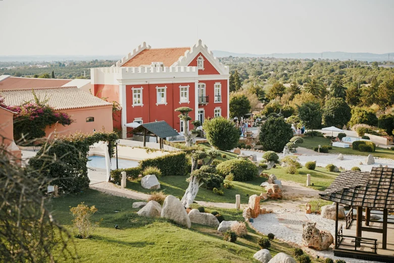 Solar do Paço in der Algarve mit Gartenanlage und historischem Herrenhaus bei einer Hochzeit in Portugal